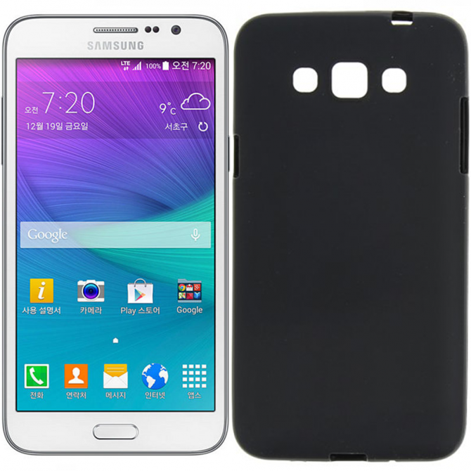 Чехол Silicone Case для Samsung G7200 (Grand 3) Чёрный