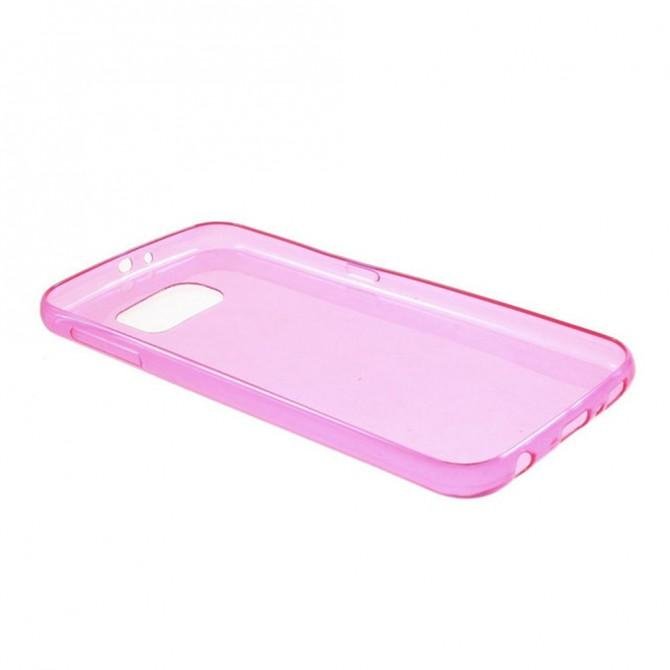 Чехол Silicone Case для Samsung G920 (S6) Pink-3