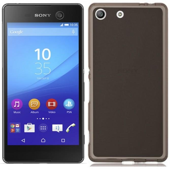 Чехол Silicone Case для Sony Xperia M5 Чёрный