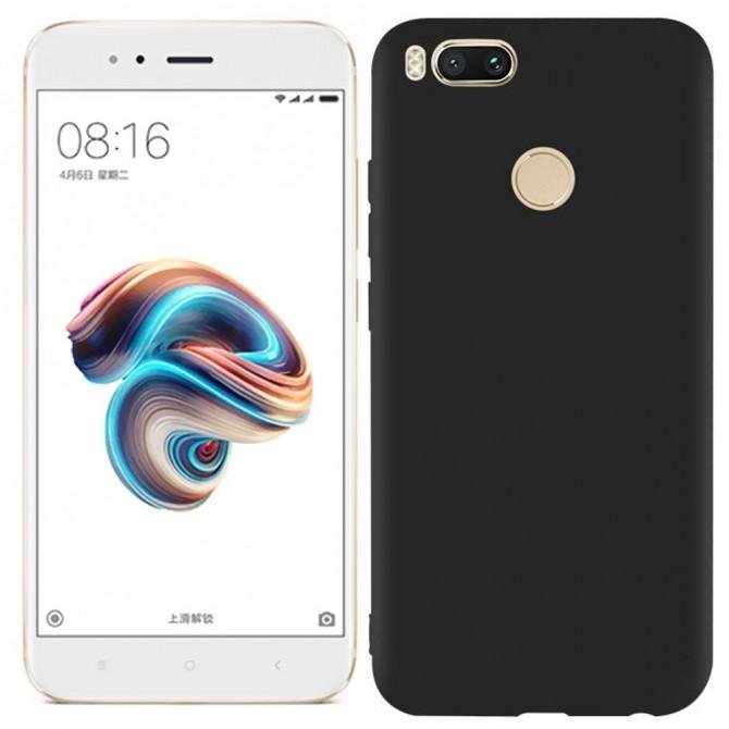 Чехол Silicone Case для Xiaomi A1/Mi5x Чёрный