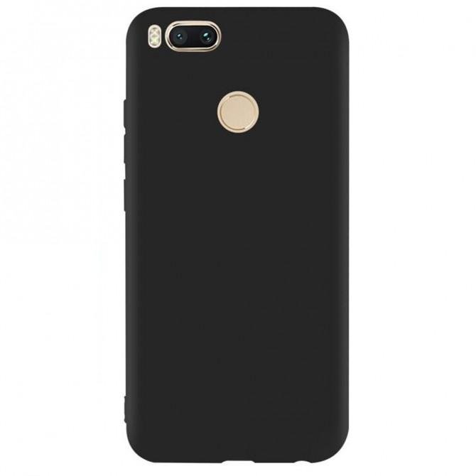 Чехол Silicone Case для Xiaomi A1/Mi5x Чёрный-1
