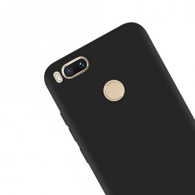 Чехол Silicone Case для Xiaomi A1/Mi5x Чёрный-3