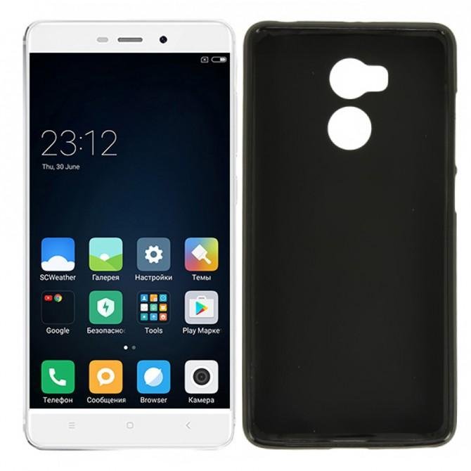 Чехол Silicone Case для Xiaomi Redmi 4/4 Prime Чёрный