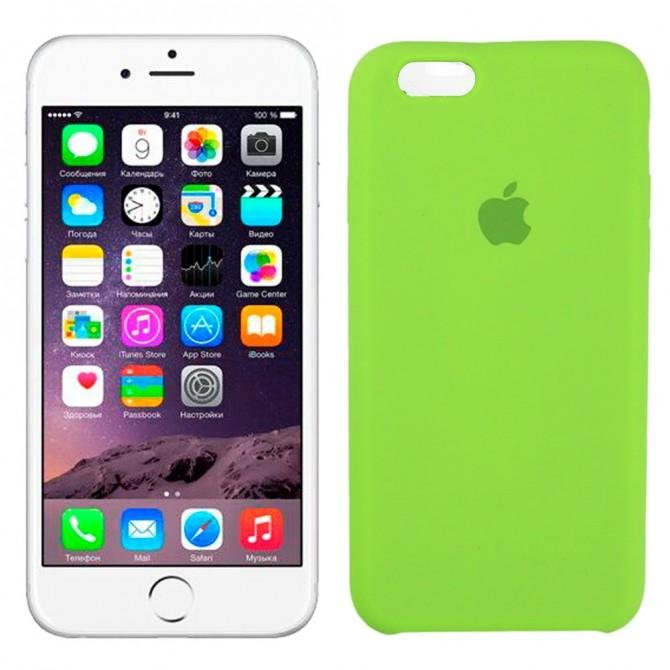 Чехол силиконовый для iPhone 6/6s Светло Зеленый