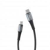 Кабель XO PD Type-C to Type-C NBQ167 60W/1m Black