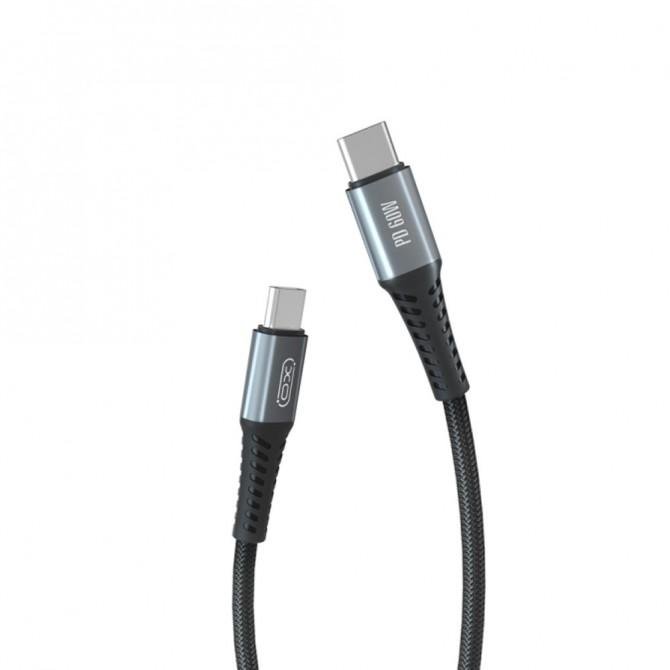 Кабель XO PD Type-C to Type-C NBQ167 60W/1m Black