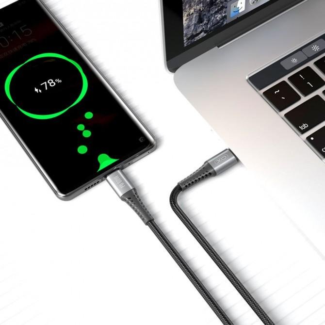 Кабель XO PD Type-C to Type-C NBQ167 60W/1m Black-2