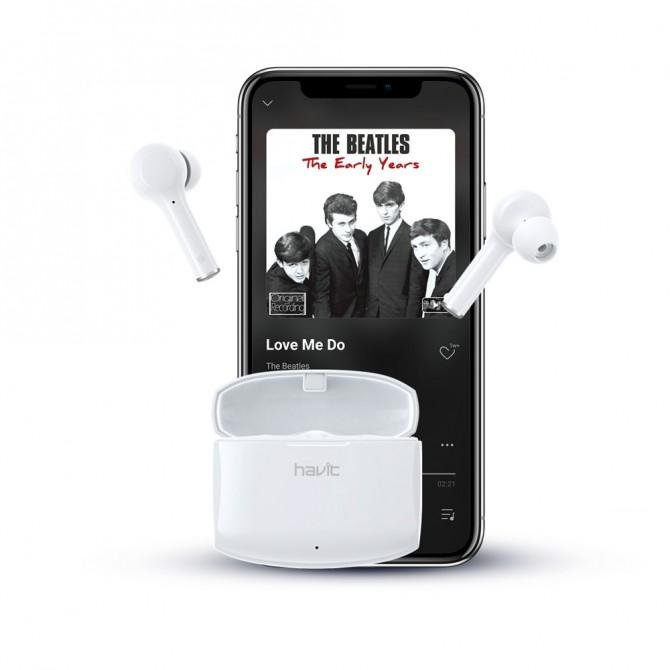 Бездротові навушники Havit TW944 White-2
