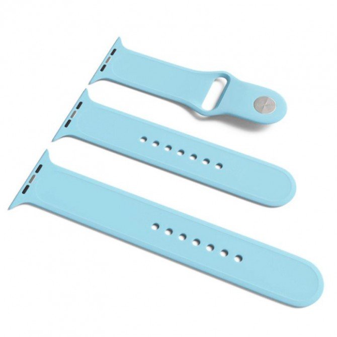 Ремінець для Apple Watch 42/44/45/46/49mm Sport Band 3 pcs (S/M & M/L) Lilac Blue
