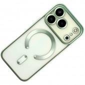 Силиконовый чехол SHINING with MagSafe для iPhone 17 Pro Max Зеленый