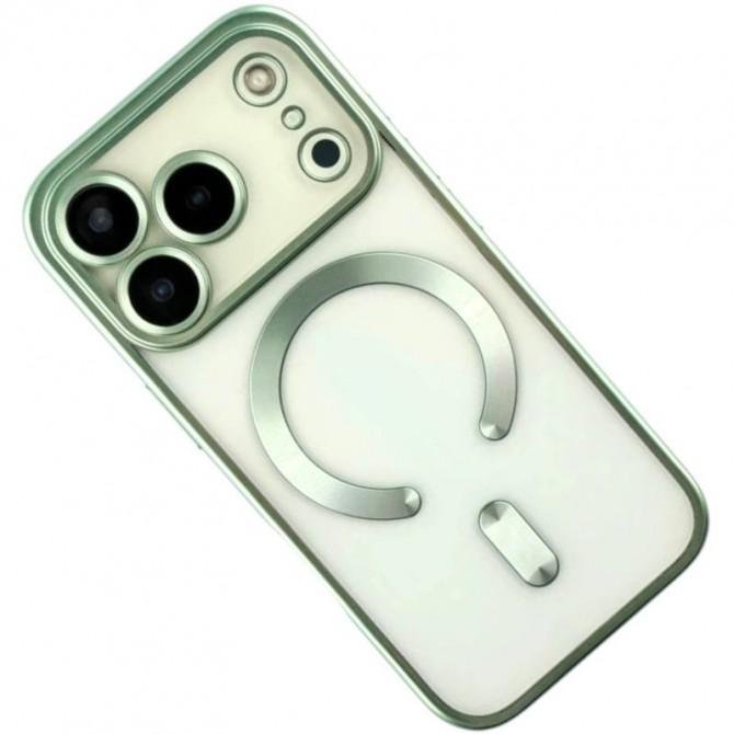 Силиконовый чехол SHINING with MagSafe для iPhone 17 Pro Max Зеленый-2