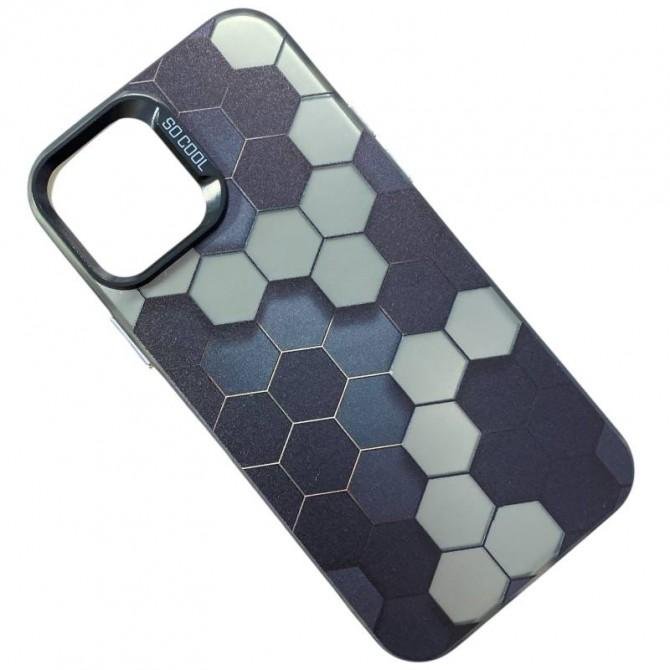 Чехол So Cool Print for Apple iPhone 15 Pro Max Honeycomb-1