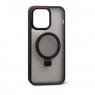 Чохол Matte Ring with MagSafe for iPhone 15 Pro Max Чорний