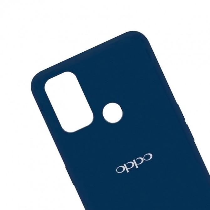 Чехол Original Soft Case Oppo A53/A32/A33 Темно Синий FULL-1