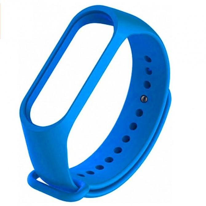 Ремінець для браслета Mi Band 3/4 (Silicon) Bright Blue