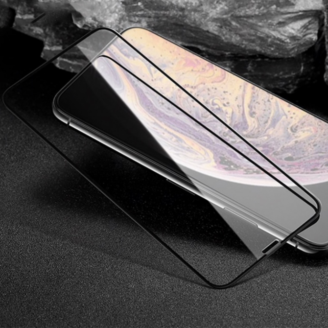 Захисне скло для APPLE iPhone Xs Max/11 Pro Max (0.3 мм, 4D/5D Чорне)-4