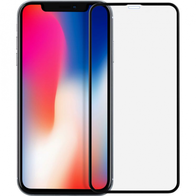 Захисне скло для APPLE iPhone Xr/11 (0.3 мм, 4D/5D Чорне)