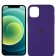 Оригинальный силиконовый чехол для iPhone 12 Pro Темно Фиолетовый FULL