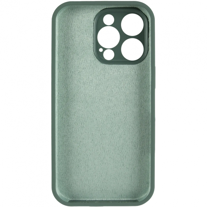 Силіконовий чохол для iPhone 16 Pro Pine green FULL (NO LOGO)-2