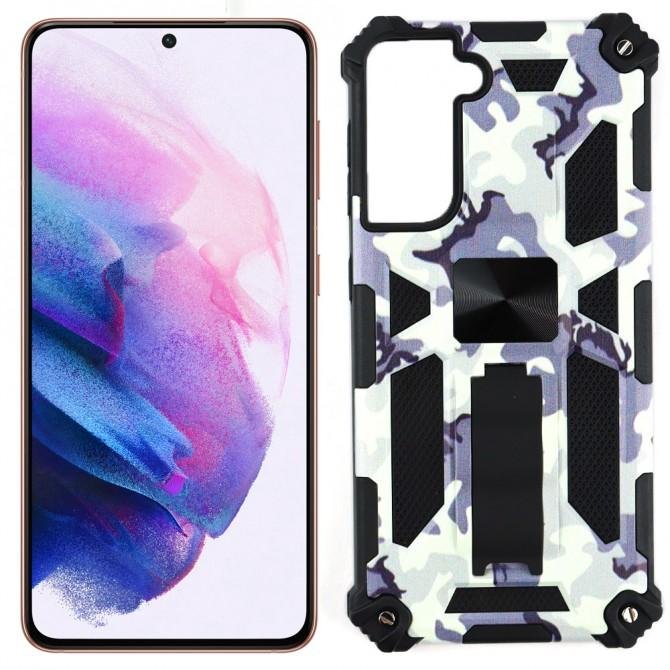 Чехол Shockproof Camouflage для Samsung G996 Galaxy S21 Plus White