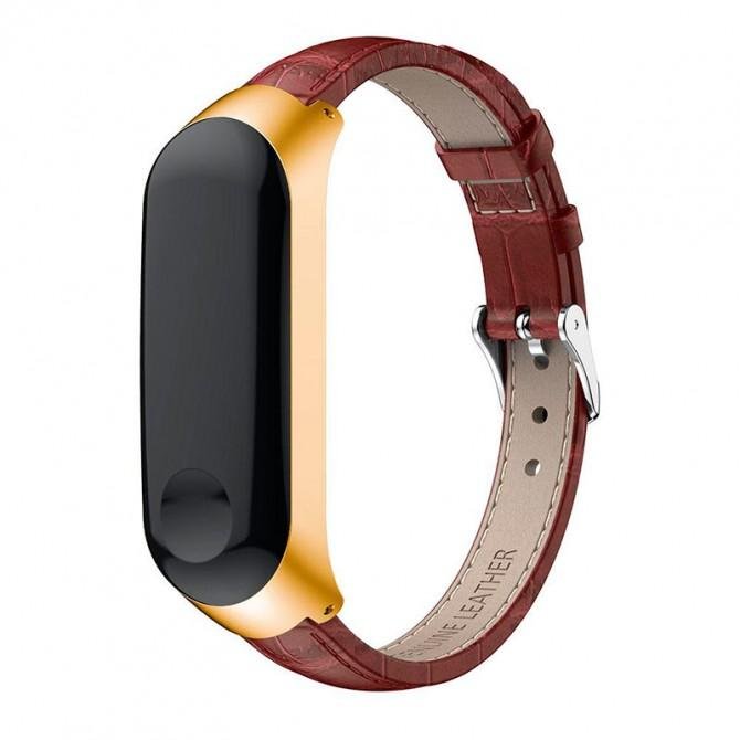 Ремешок для Xiaomi Band 5/6 Leather Brown