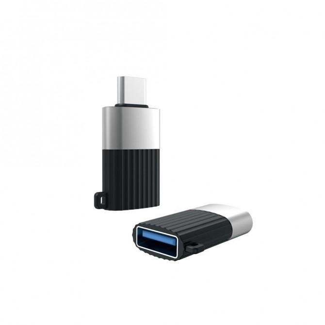 Адаптер XO NB149F USB 2.0 to Type-C Black