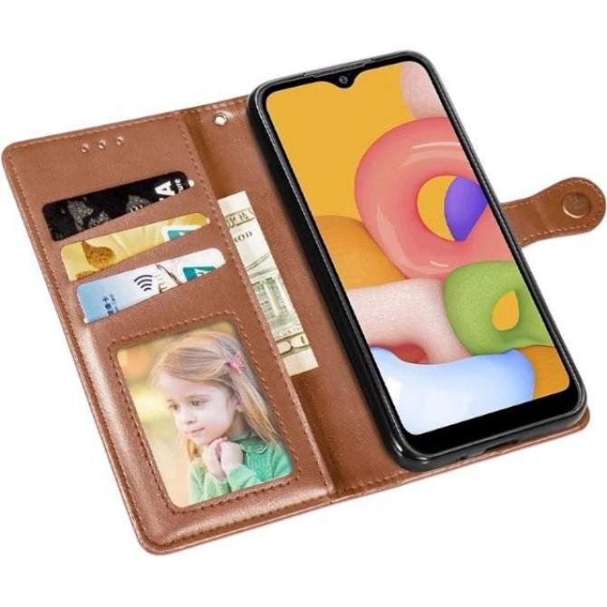 Чохол-книжка GETMAN Gallant for Xiaomi Redmi Note 14 4G Brown-4