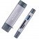 Кардридер WALKER WCD-83 6in1 (output USB/Micro, Type-C) Grey