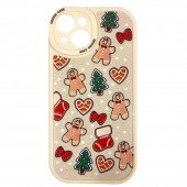 Чохол TPU Cute Christmas iPhone 15 White