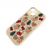 Чохол TPU Cute Christmas iPhone 15 White