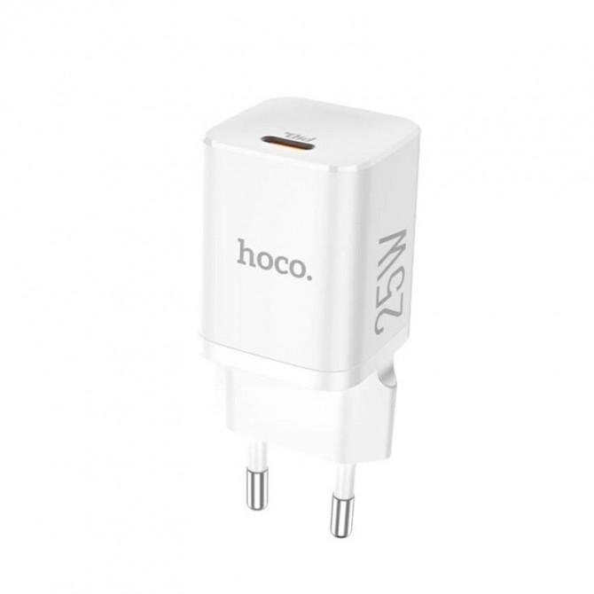 Мережевий зарядний пристрій 1Type-C Hoco N19 (PD25W) White