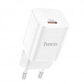 Сетевое зарядное устройство 1Type-C Hoco N19 (PD25W) White