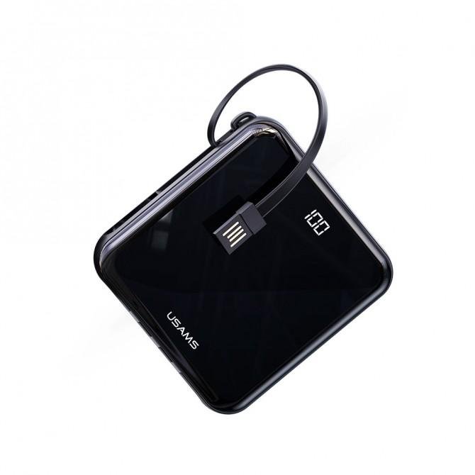 Додаткова батарея Usams US-CD169 PB61 LED Display Mini Power Bnak 10000 mAh Black