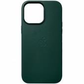 Чехол Apple Leather Case для iPhone 14 Pro Dark Green