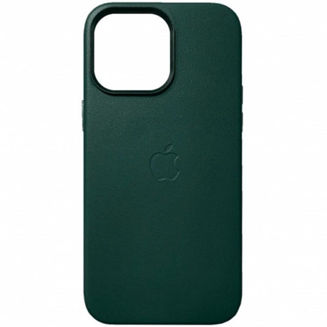 Чехол Apple Leather Case для iPhone 14 Pro Dark Green