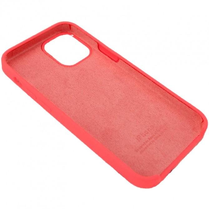 Оригинальный силиконовый чехол для iPhone 12 Pro Max Ярко-Розовый-2