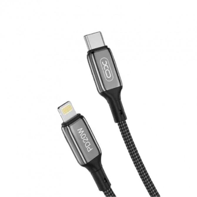 Кабель Cable XO NBQ189A PD Type-C to Lightning 20W 1m Black