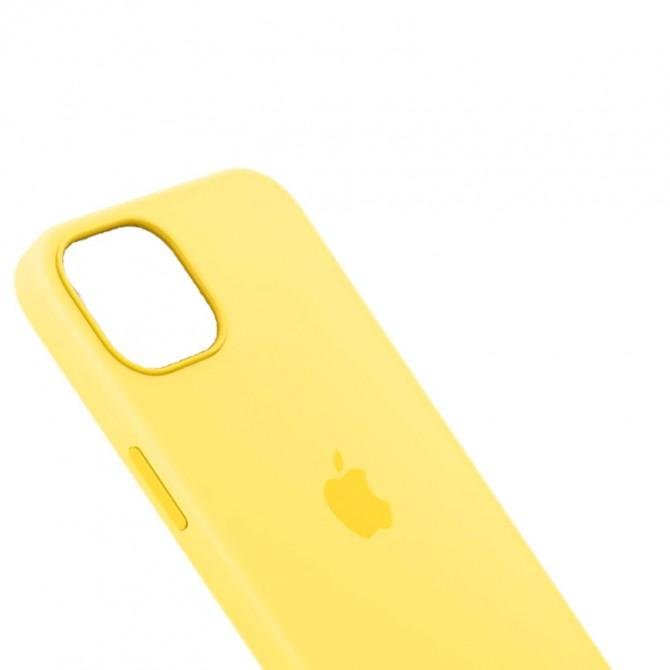 Оригинальный силиконовый чехол для iPhone 13 Желтый FULL-2