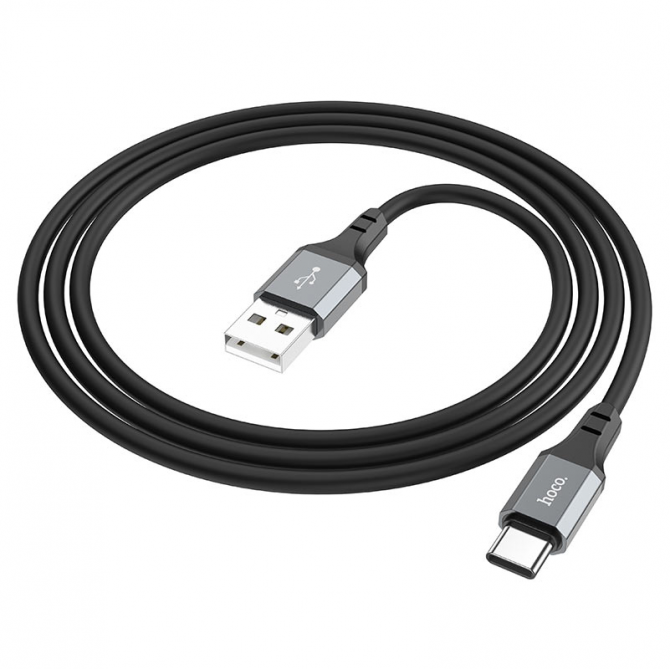 Кабель USB Hoco X86 Spear Type-C Black 1m