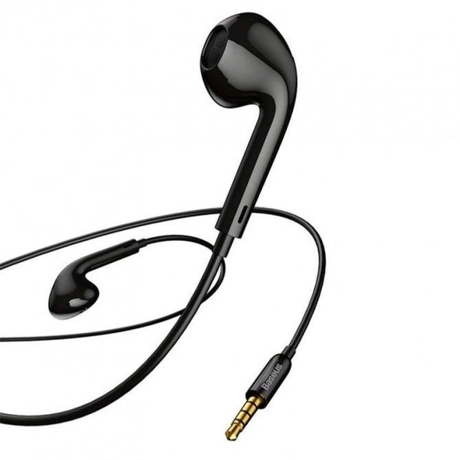 Навушники Baseus H06 Black with mic + button call answering + volume control-1