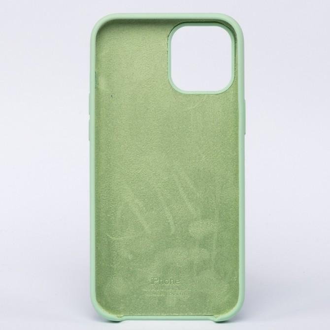 Оригинальный силиконовый чехол для iPhone 11 Pro Max Светло Зеленый FULL-1