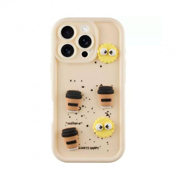 Чохол TPU Toys Case для Apple iPhone 16 Pro Max (6.9") (Sand / Always Happy)