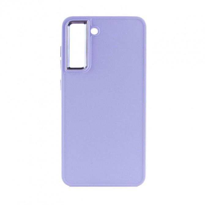 TPU чехол Bonbon Metal Style для Samsung Galaxy S21 FE Сиреневый