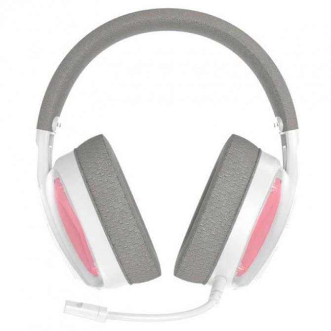 Stereo Bluetooth Навушники XO BE46 Gaming (with Type-C+USB 2in1 adapter) White/Pink