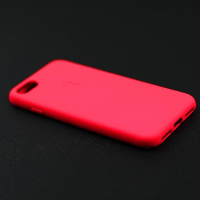 Чехол TPU case для iPhone 6/6s Ярко розовый FULL-4