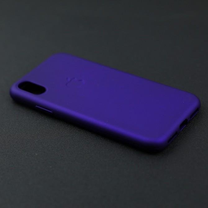 Чехол TPU case для iPhone X/Xs Темно фиолетовый FULL-3