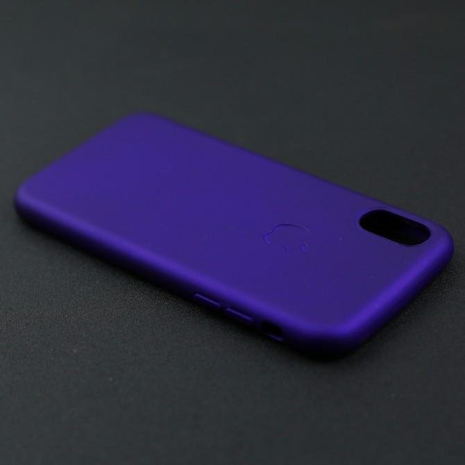 Чехол TPU case для iPhone X/Xs Темно фиолетовый FULL-4
