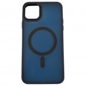 Чехол Pjur with Magsafe for iPhone 15 Pro Dark Blue Чехол Pjur with Magsafe for iPhone 15 Pro Dark Blue