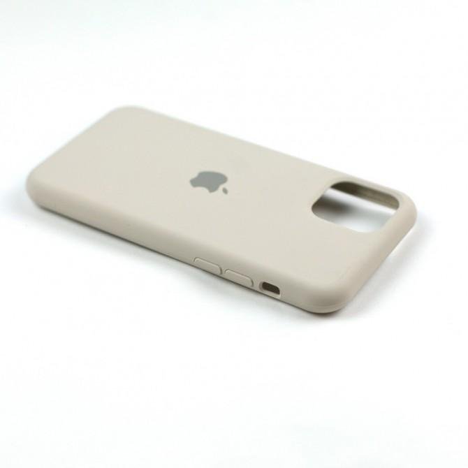 Оригинальный силиконовый чехол для iPhone 11 Pro Светло Серый-2