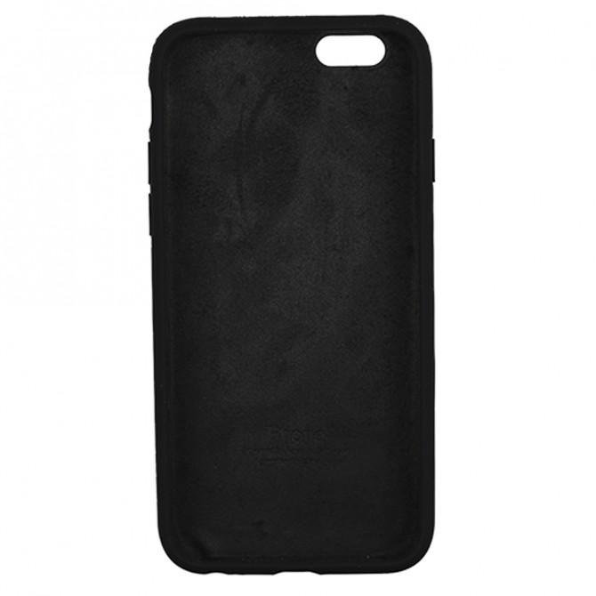 Чехол силиконовый для iPhone 6/6s Чёрный FULL-2